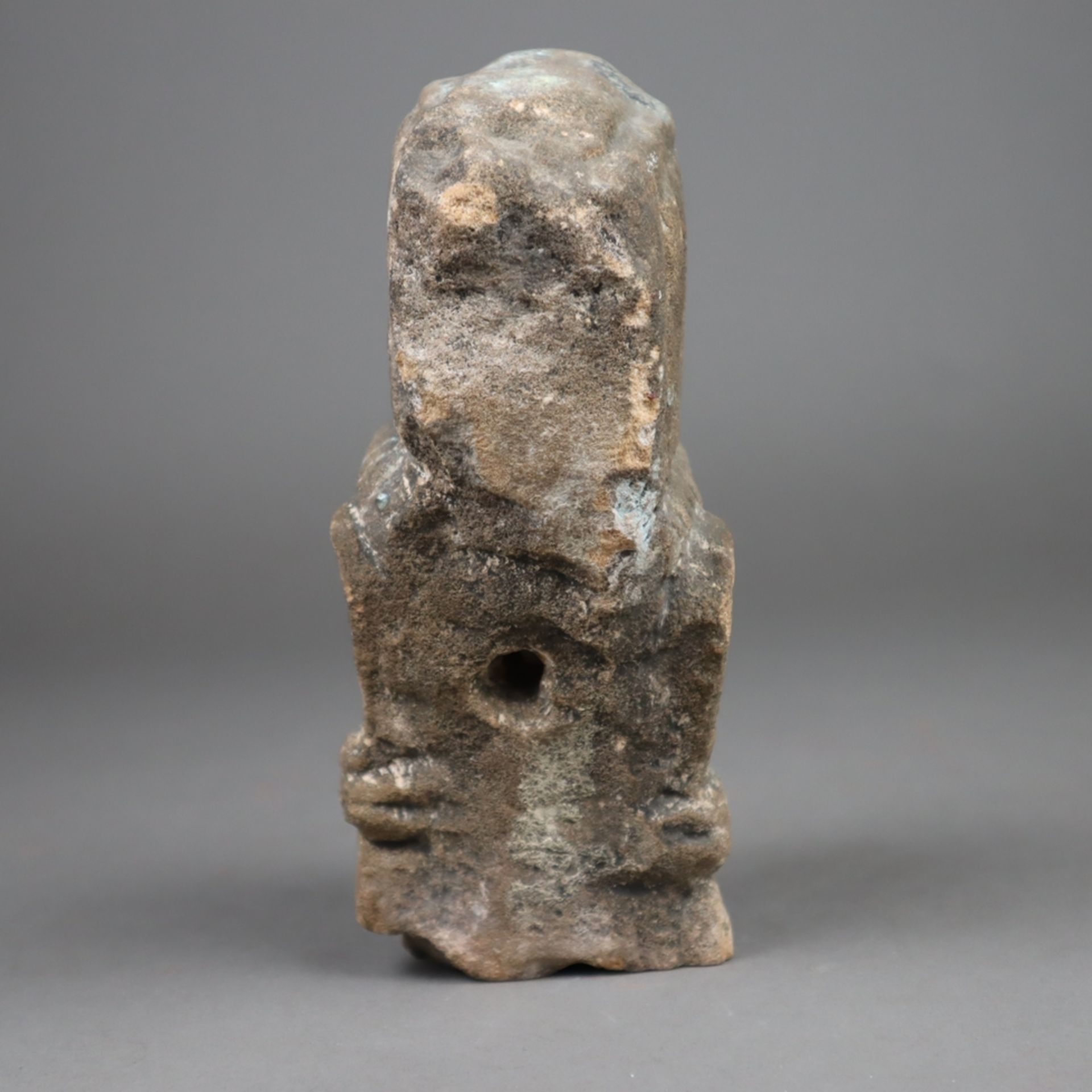 Guanyin-Kopf - China/Indien, Kopf der Göttin der Barmherzigkeit aus Sandstein, - Bild 3 aus 5