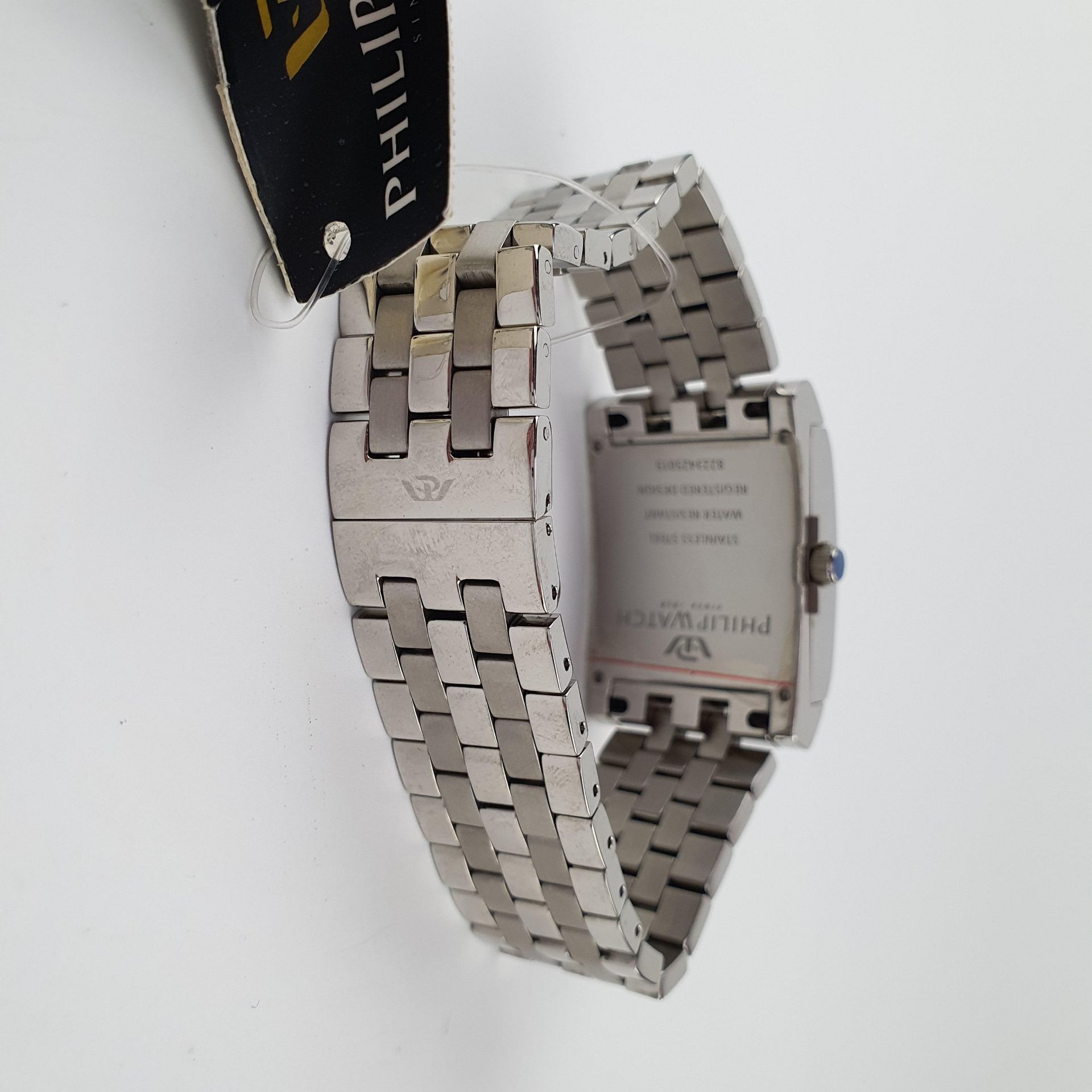 Herrenarmbanduhr Philip Watch - Automatic, Swiss made, gewölbtes eckiges Edelst - Bild 4 aus 5