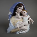 Porzellanskulptur Madonna mit Kind - Goebel, Entwurf von A. Ruiz (1985), Porzel