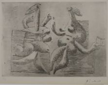 Picasso, Pablo (1881 Malaga - 1973 Mougins) - "La Visite ou Deux Femmes assises