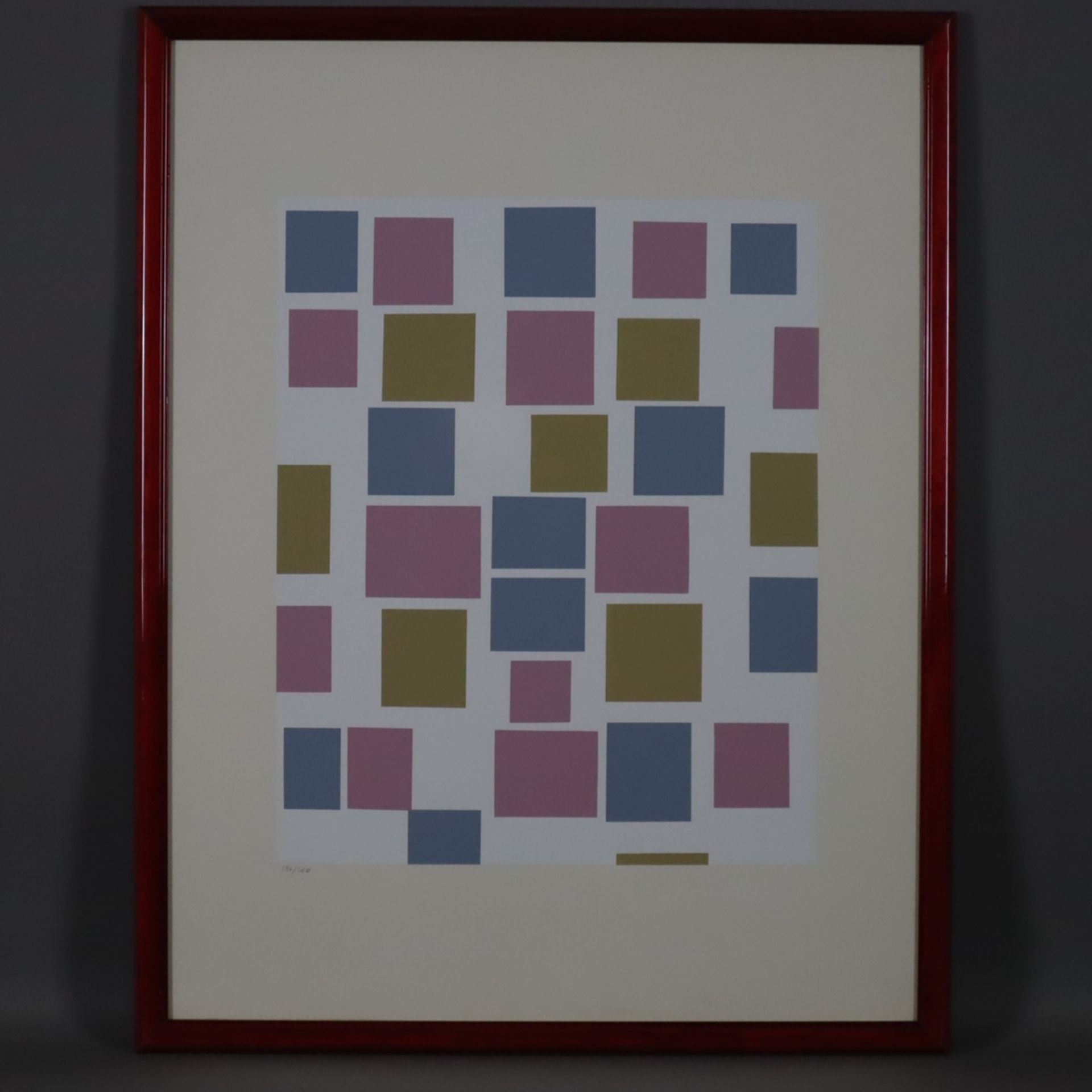 Mondrian, Piet (1872 Amersfoort - 1944 New York City) - "Composition Nr.3", Ser - Bild 2 aus 2