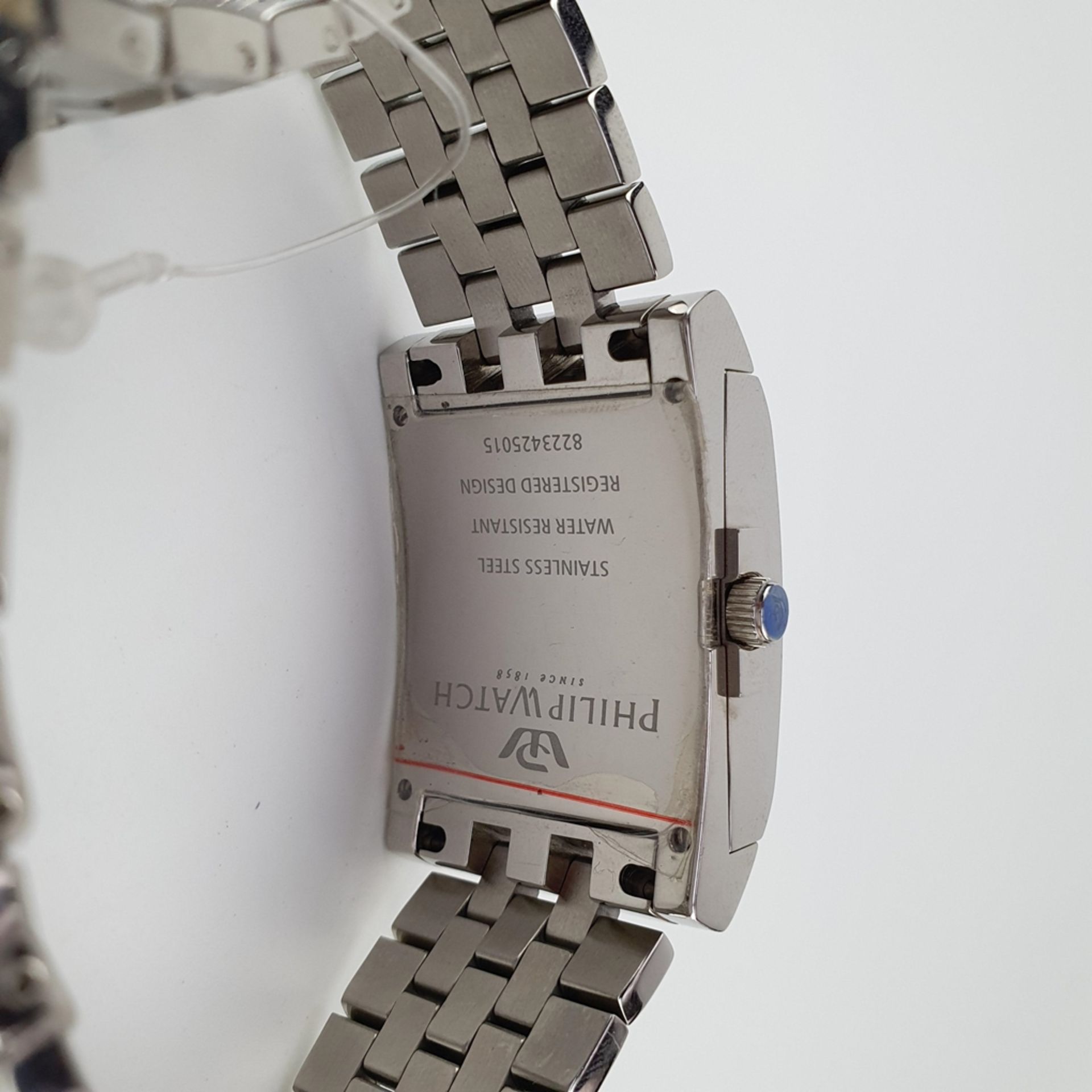 Herrenarmbanduhr Philip Watch - Automatic, Swiss made, gewölbtes eckiges Edelst - Bild 5 aus 5
