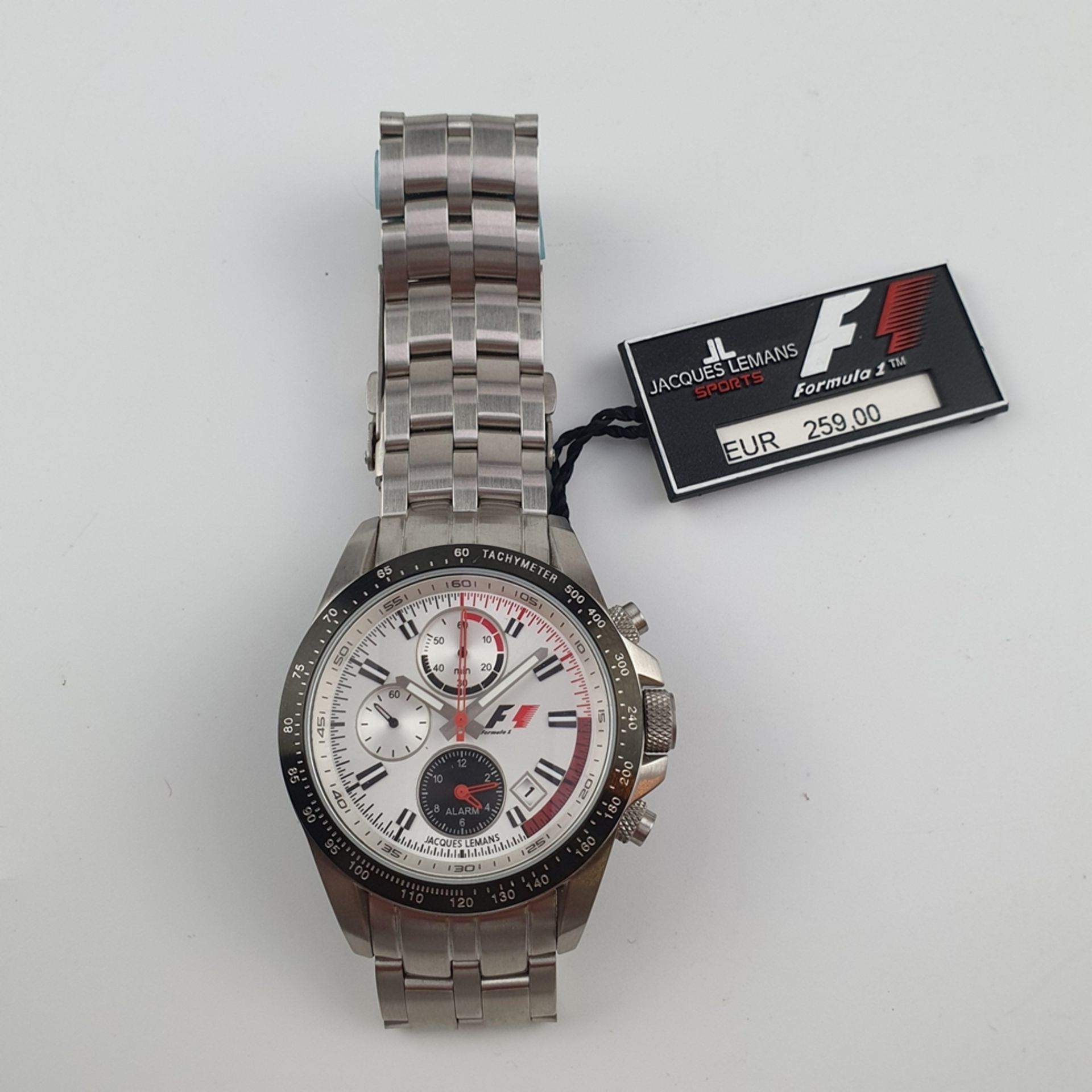 Herrenarmbanduhr Jacques Lemans Formula 1 - Alarm-Chronograph, Quarzwerk, Model - Bild 2 aus 4