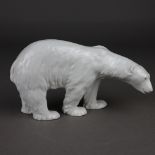 Stehender Eisbär - Gebrüder Heubach, Weißporzellan, glasiert, naturalistische A