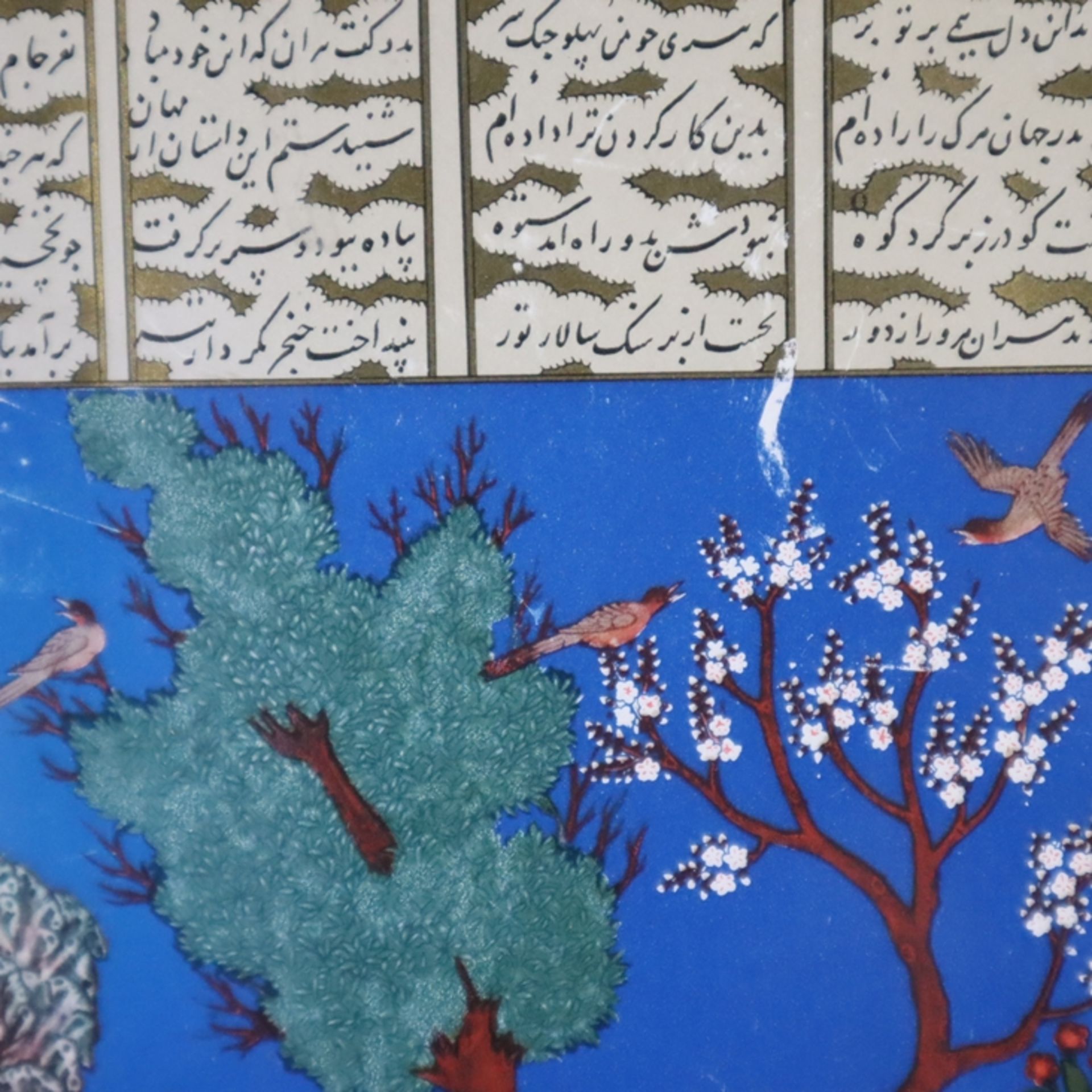 Persische Miniaturmalerei/Buchillustration - Persien, späte Qadscharenzeit, fei - Bild 6 aus 6