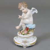 Amorfigur - Meissen, unterglasurblaue Schwertermarke mit 1 Schleifstrich, Knaufzeit (1850-1924), Mo