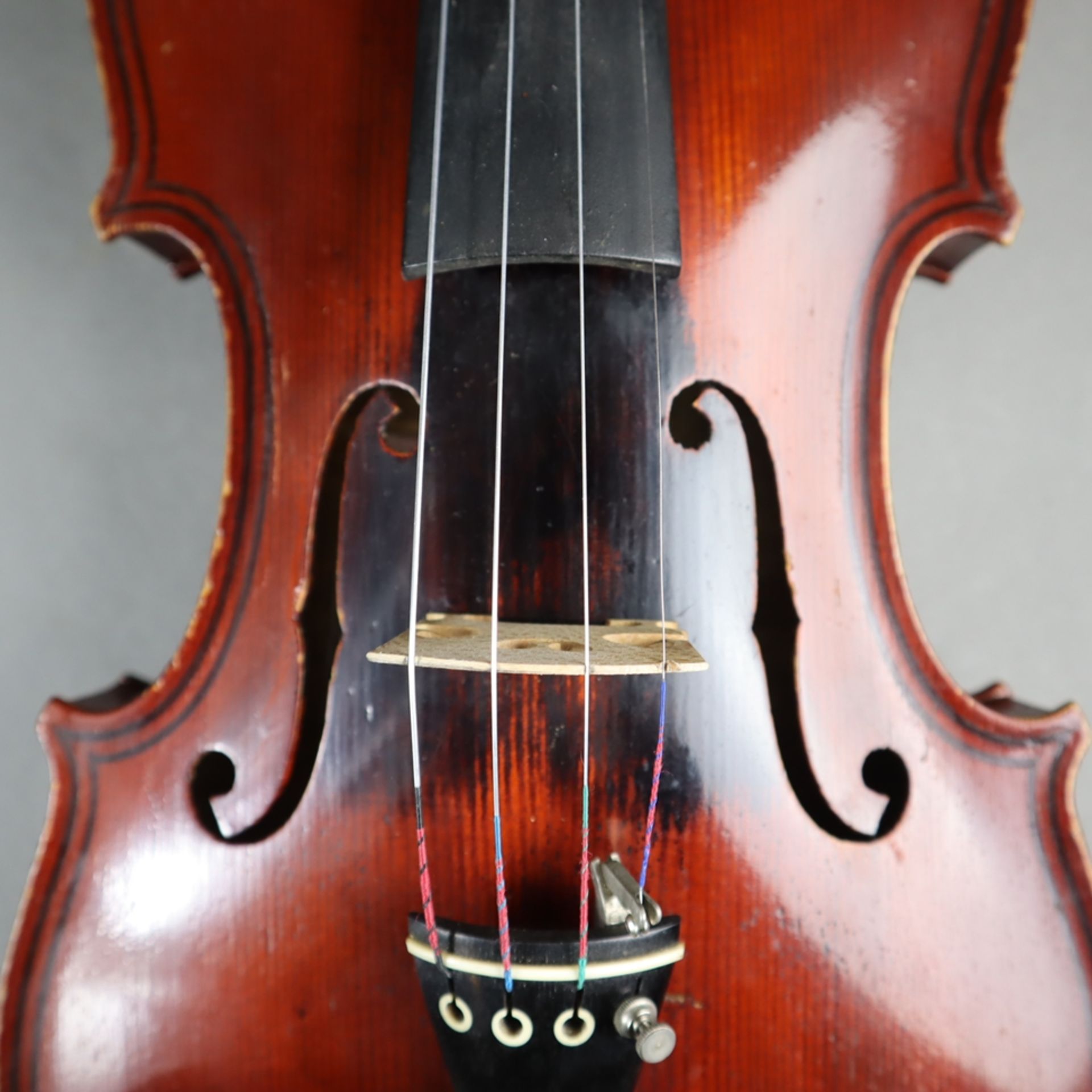Geige - Charles Bailly, Frankreich, auf dem Etikett bezeichnet "Instruments de Solistes/ Charles Ba - Image 6 of 12