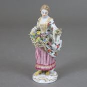 "Blumenhändlerin" - Meissen, Modell-Nr. 28, aus den "Cris de Paris/Pariser Ausrufer" Entwurf: Peter