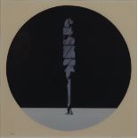 Erhardt, Hans Martin (1938 Emmendingen - 2015 ebenda)- "Komposition mit Kreis", Farblithografie, un
