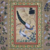 Indische Malerei - Indien 19./20.Jh., Farben und Gold auf Papier, mehrfarbig gestaltete Miniaturmal