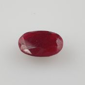 Loser Rubin - rot, oval facettiert, ca.11.77ct, mit IDT-Zertifi | 11.77 cts Natural Ruby IDT Certfi