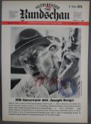 Beuys, Joseph (1921 Krefeld - 1986 Düsseldorf) - Signierte Zeitschrift "Heidelberger Rundschau" vom