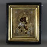 Ikone der Gottesmutter von Wladimir (Wladimirskaja) - Russland, 19.Jh./um 1900, Tempera auf Holz, m