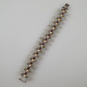 Vintage-Armband - CORO / USA, späte 1950er Jahre, 15 bewegliche Glieder in Form von gebündelten Kor