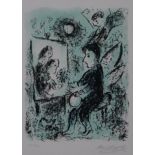 Chagall, Marc (1887 Witebsk - 1985 St. Paul de Vence) - "Vers l’autre Clarté", Original-Farblithogr