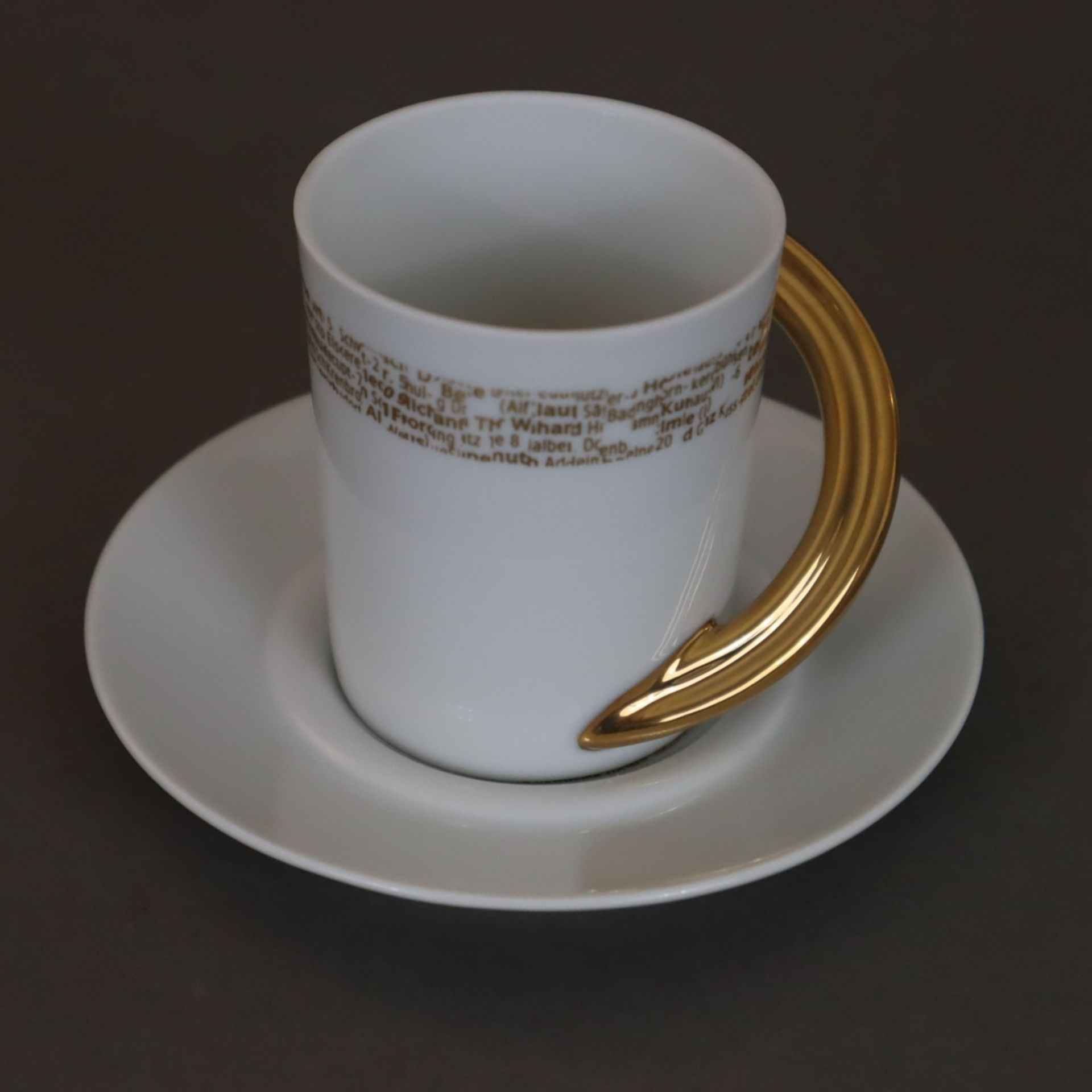 Paar Espresso-Tassen mit Untertassen - Rosenthal, Studio-Line, limitierte Ausgabe, 2 Jahrestassen 2 - Bild 2 aus 7