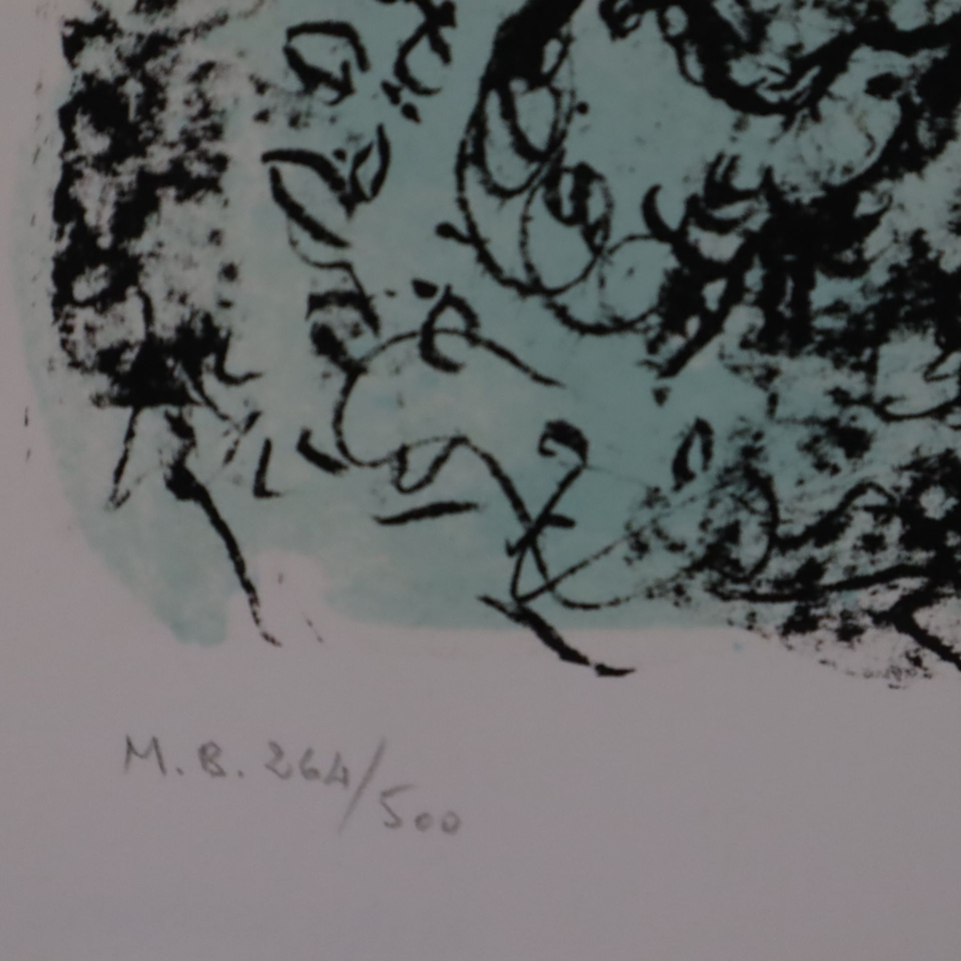 Chagall, Marc (1887 Witebsk - 1985 St. Paul de Vence) - "Vers l’autre Clarté", Original-Farblithogr - Image 3 of 4