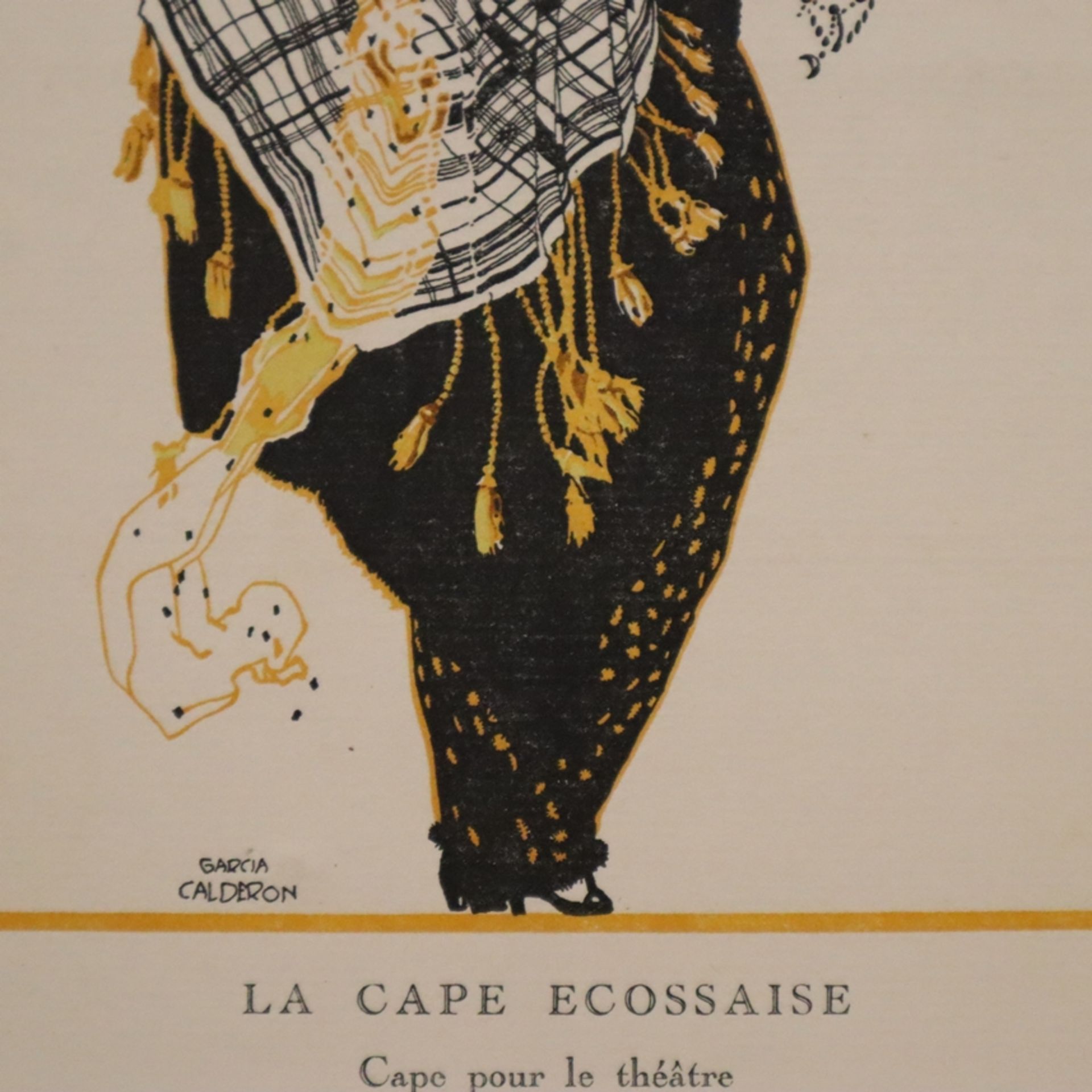 Zwei Art déco-Modestiche - aus "Gazette du Bon Ton", Februar und April 1914, "Robe de dîner de Douc - Image 7 of 7