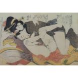 Kitagawa, Utamaro (1753-1806 japanischer Meister des klassischen japanischen Farbholzschnitts) -Bla