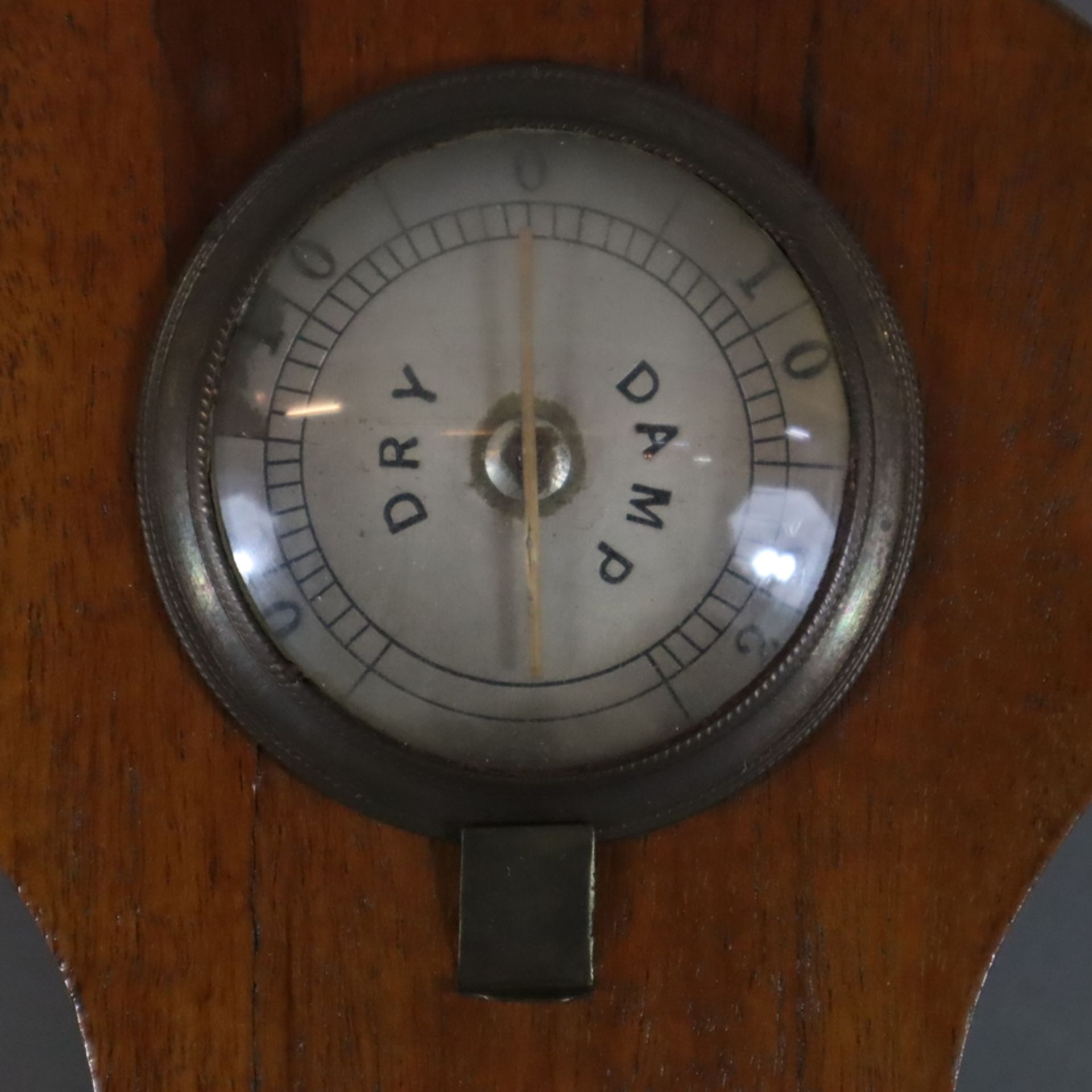 Wandbarometer- gemarkt "Lufft", im englischen Stil, Holzgehäuse, Thermometer mit Fahrenheitskala, A - Image 8 of 10