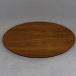 Biedermeier-Tischplatte - Kirschbaum, Schellack, poliert, ovale Form, ca.122x82cm, Alters-und Gebra