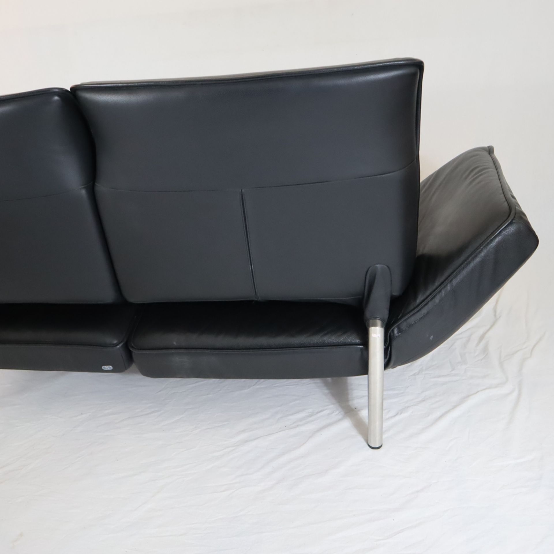 Ledersofa - DS-450, Design: Thomas Althaus (1999), Hersteller: De Sede, Schweiz, Aluminium-Gestell, - Image 9 of 12