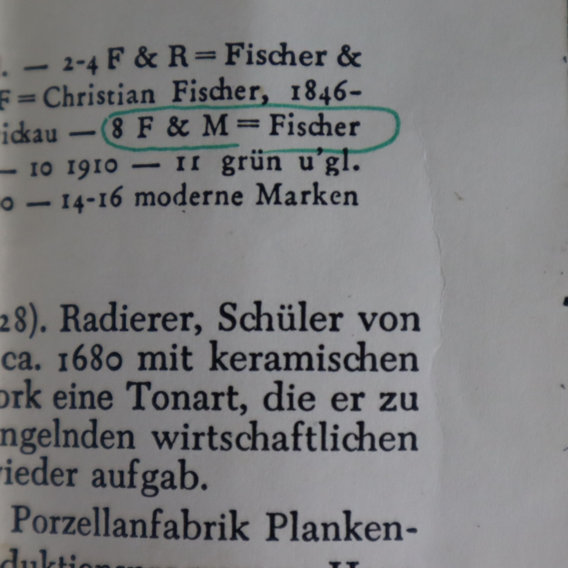 Bildteller "Der erste Rehbock" nach Adolf Eberle (1843-München-1914)- Fischer&Mieg, Pirkenhammer, B - Bild 14 aus 14