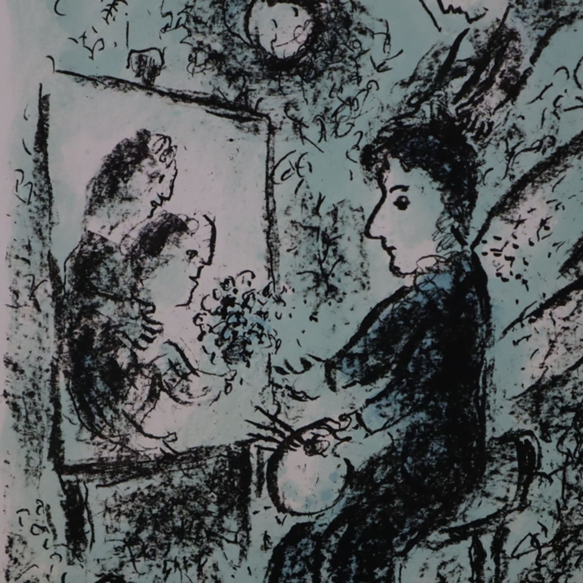 Chagall, Marc (1887 Witebsk - 1985 St. Paul de Vence) - "Vers l’autre Clarté", Original-Farblithogr - Image 2 of 4