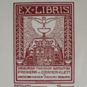 Konvolut Exlibris um 1900 - Sammlung von ca.51 gedruckten Exlibris meist mit Jugendstilornamentik,