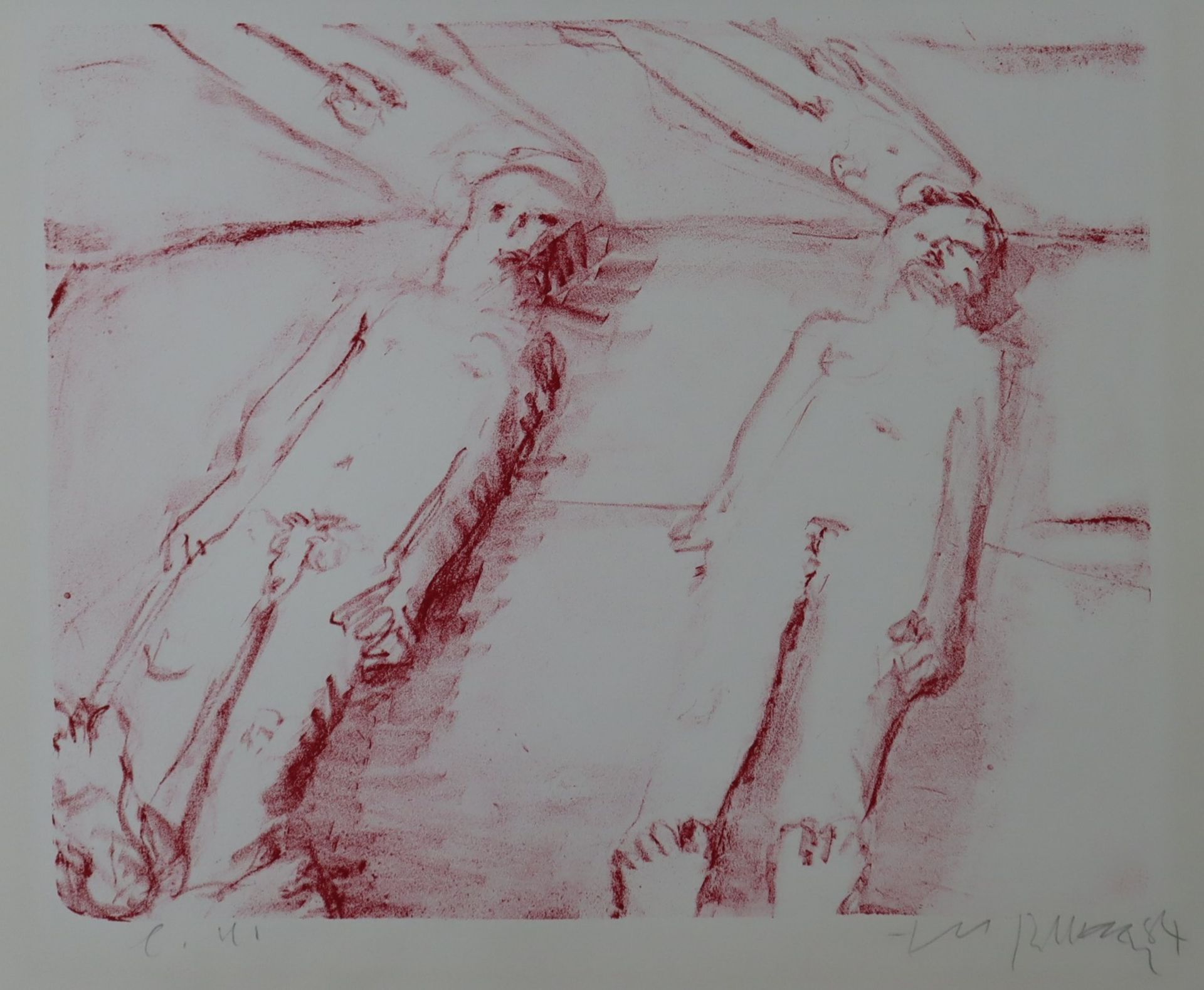 Fußmann, Klaus (*1938 Velbert) - Ohne Titel, Lithografie auf BFK-Rives-Papier, unten rechts signier