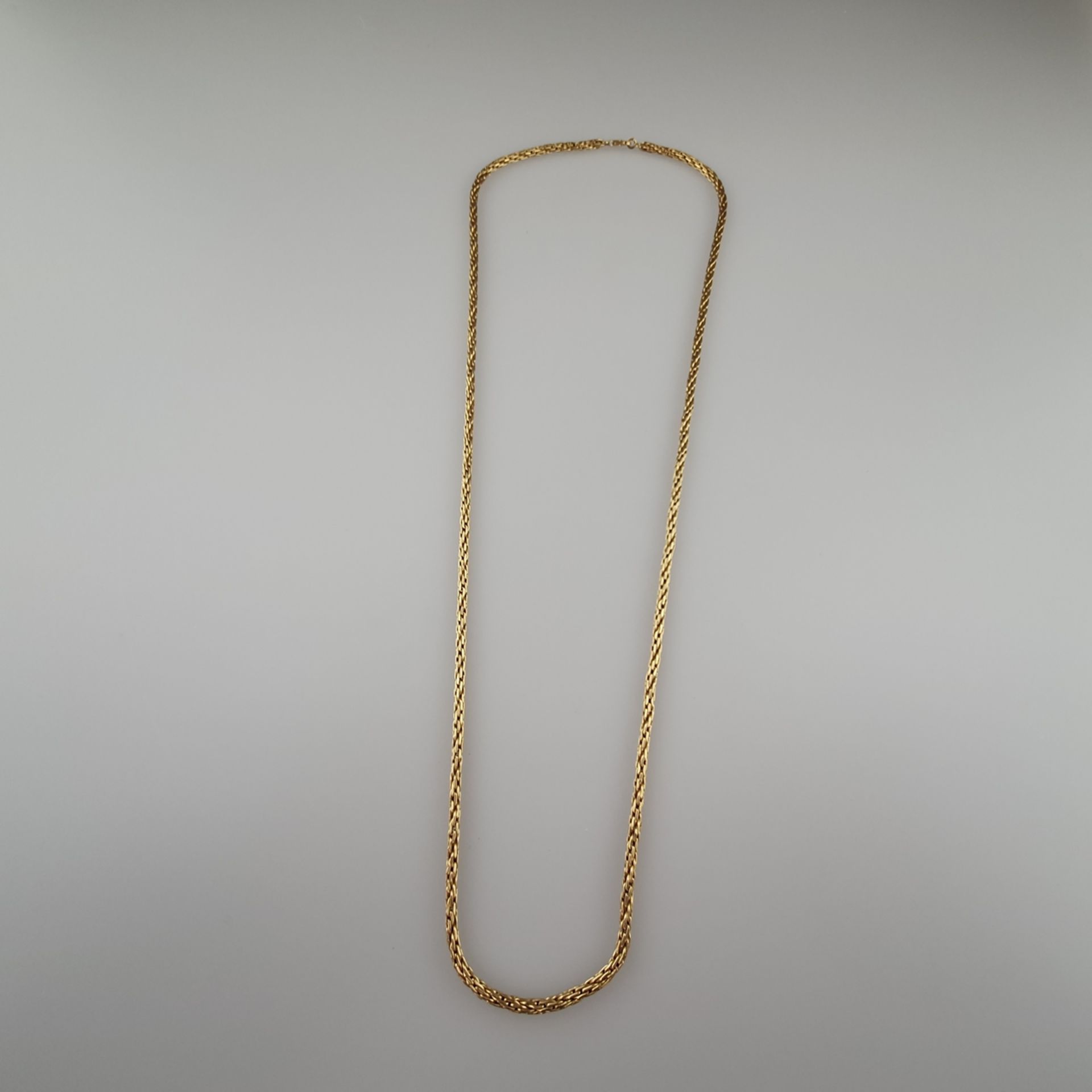 Lange Goldkette - Gelbgold 585/000, Länge ca. 80cm, ca. 64,2 g - Image 4 of 4