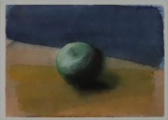 Richter, Gerhard (*1932) - "Apfel", Kunstpostkarte nach einer Zeichnung von 1987, oben rechts hands