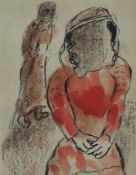 Chagall, Marc (1887 Witebsk - 1985 St. Paul de Vence) - "Thamar, die Schwiegertochter Judas", Origi
