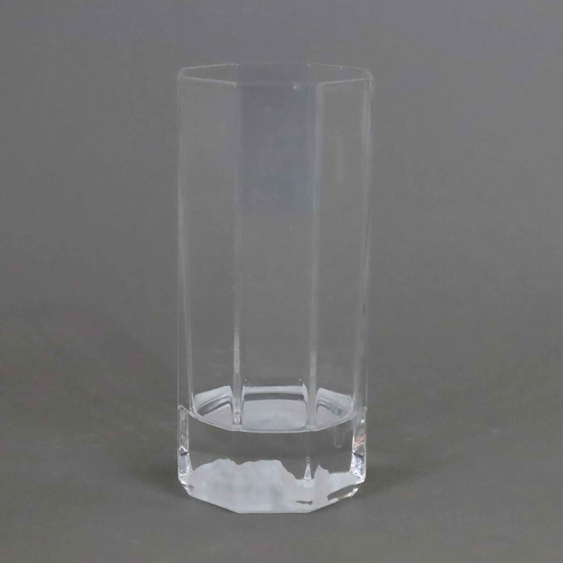 Sechs Wassergläser "Versace-Medusa" - Rosenthal, "Medusa", Kristallglas, Boden mit vertieftem matte - Bild 2 aus 6