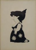 Beardsley, Aubrey - Karikatur einer Dame, Original-Lithografie aus "The Yellow Book", Ende 19.Jh., 