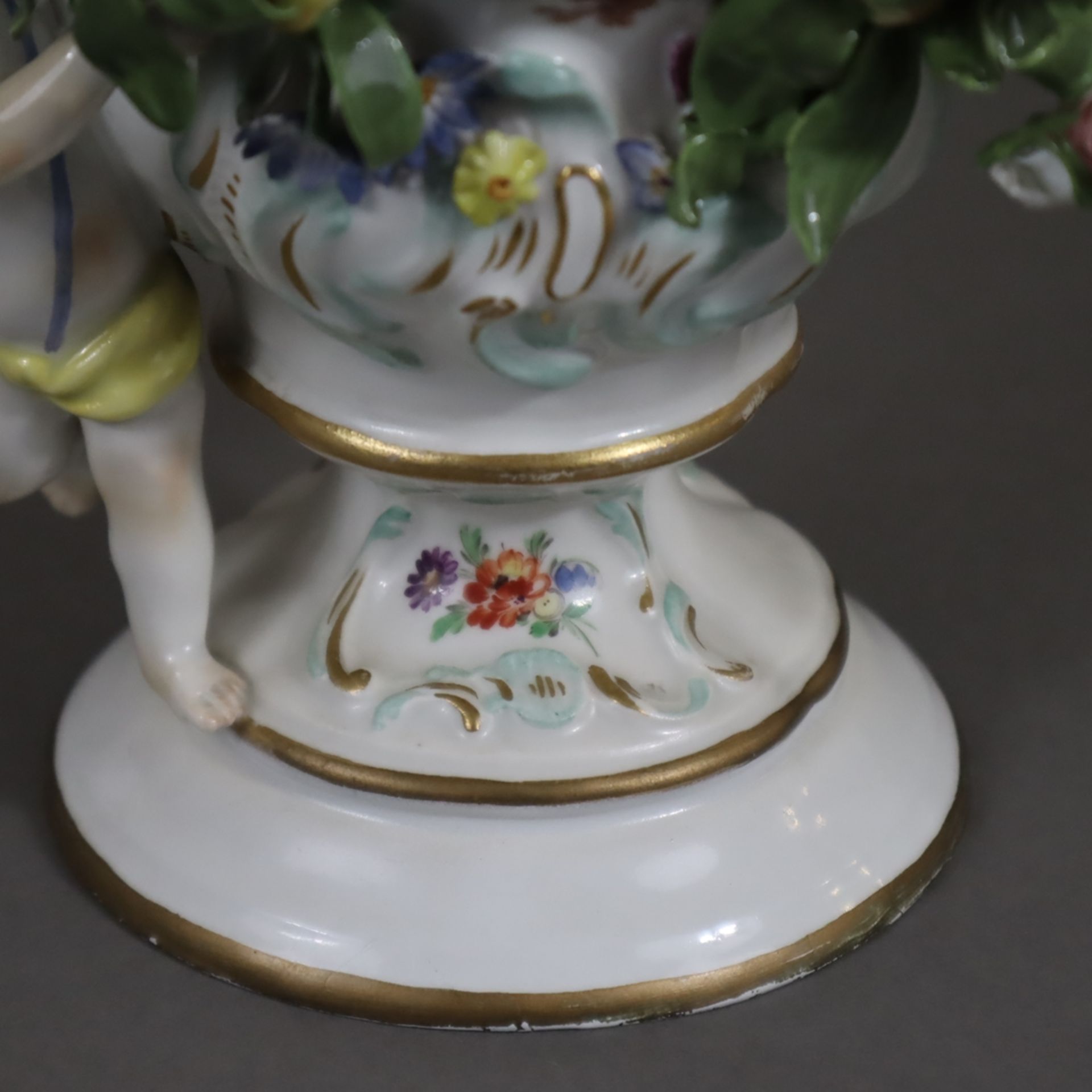 Potpourri-Vase mit Amoretten- Meissen, Knaufzeit, Entw.: J.J.Kändler (um 1760), unterglasurblaue Kn - Image 17 of 21