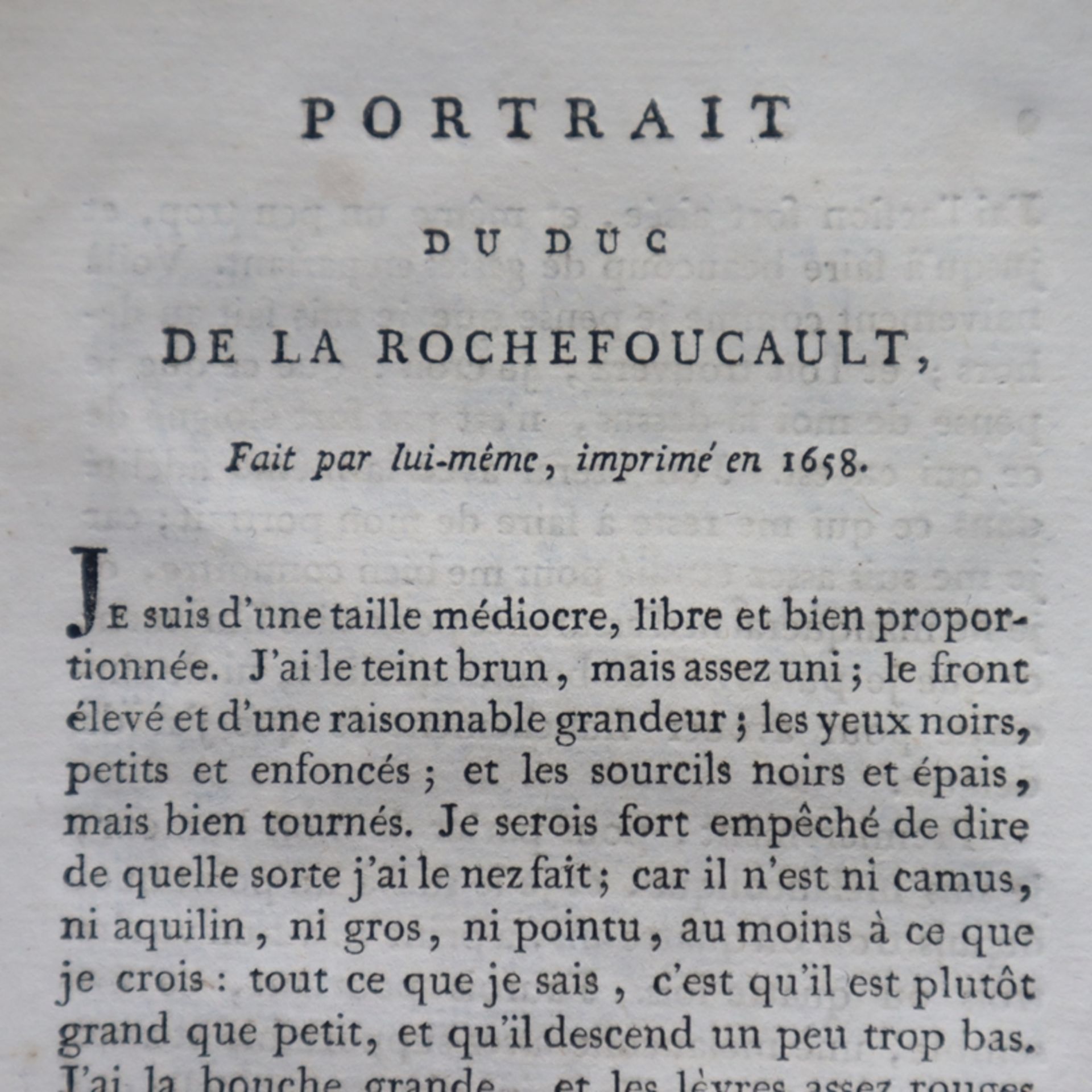 La Rochefoucault, François duc de - "OEUVRES MORALES de François duc de La Rochefoucault", J. Decke - Image 4 of 7