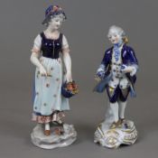 Zwei Figuren - 20.Jh., Porzellan, 1x Kavalier, Aelteste Volkstedter Porzellanfabrik, Modellnr. V207