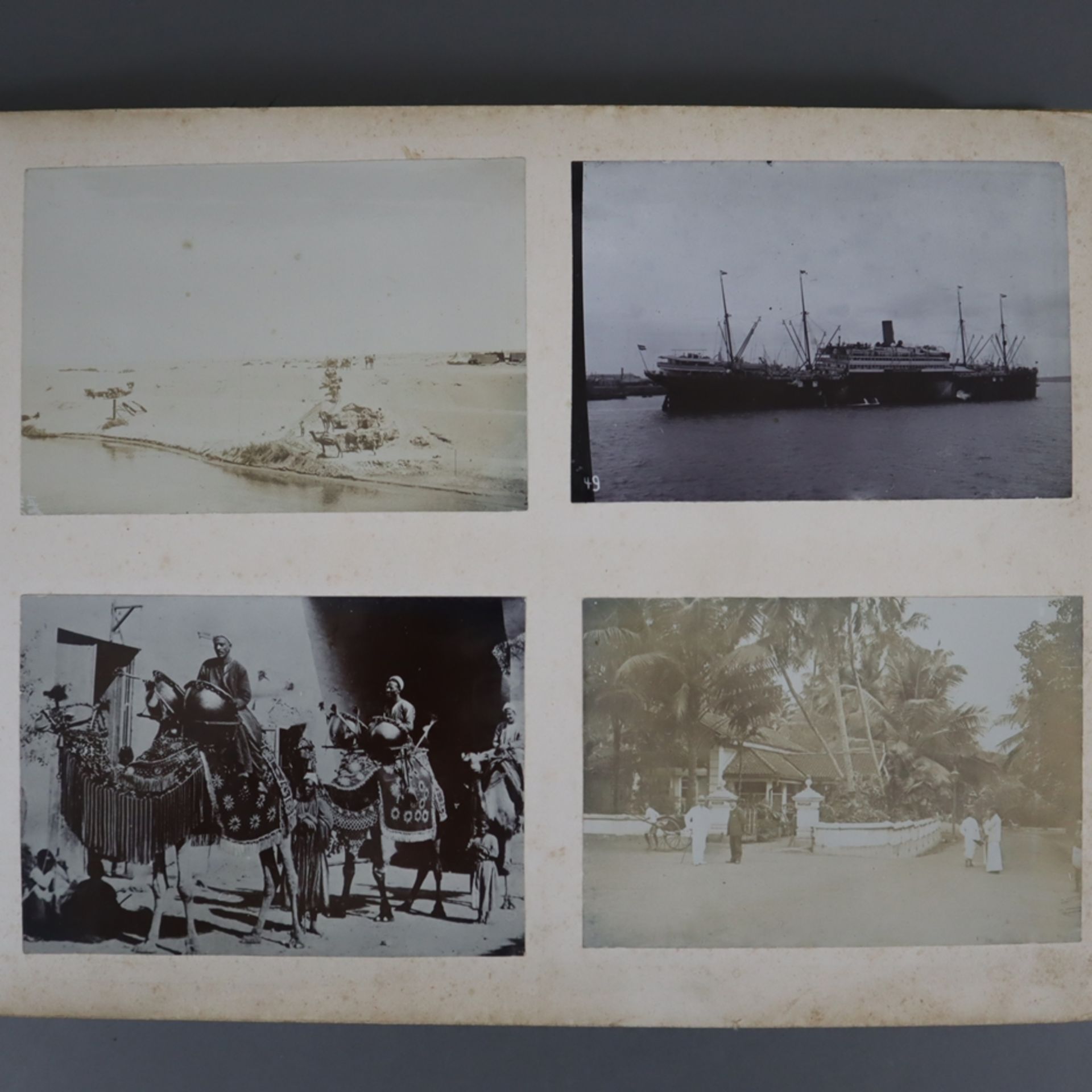 Fotoalbum Ostasiengeschwader - um 1910, aus dem Umfeld der Besatzung eines Schiffes der Kaiserliche - Image 5 of 19