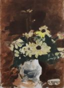 Braque, Georges (1882 Argenteuil - 1963 Paris) -"Vase de fleurs jaunes" (um 1950), Farbradierung au