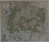 Visscher, Nicolaes (1618-1679) - Landkarte von Baden-Württembeg, "S.R.I. Sueviae Circulus atq. Duca