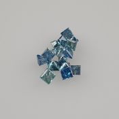 Konvolut "Fancy Blue"-Diamanten - 15 Stück, lose, zusammen ca. 2,06 ct, Farbe: Fancy Blue, Reinheit