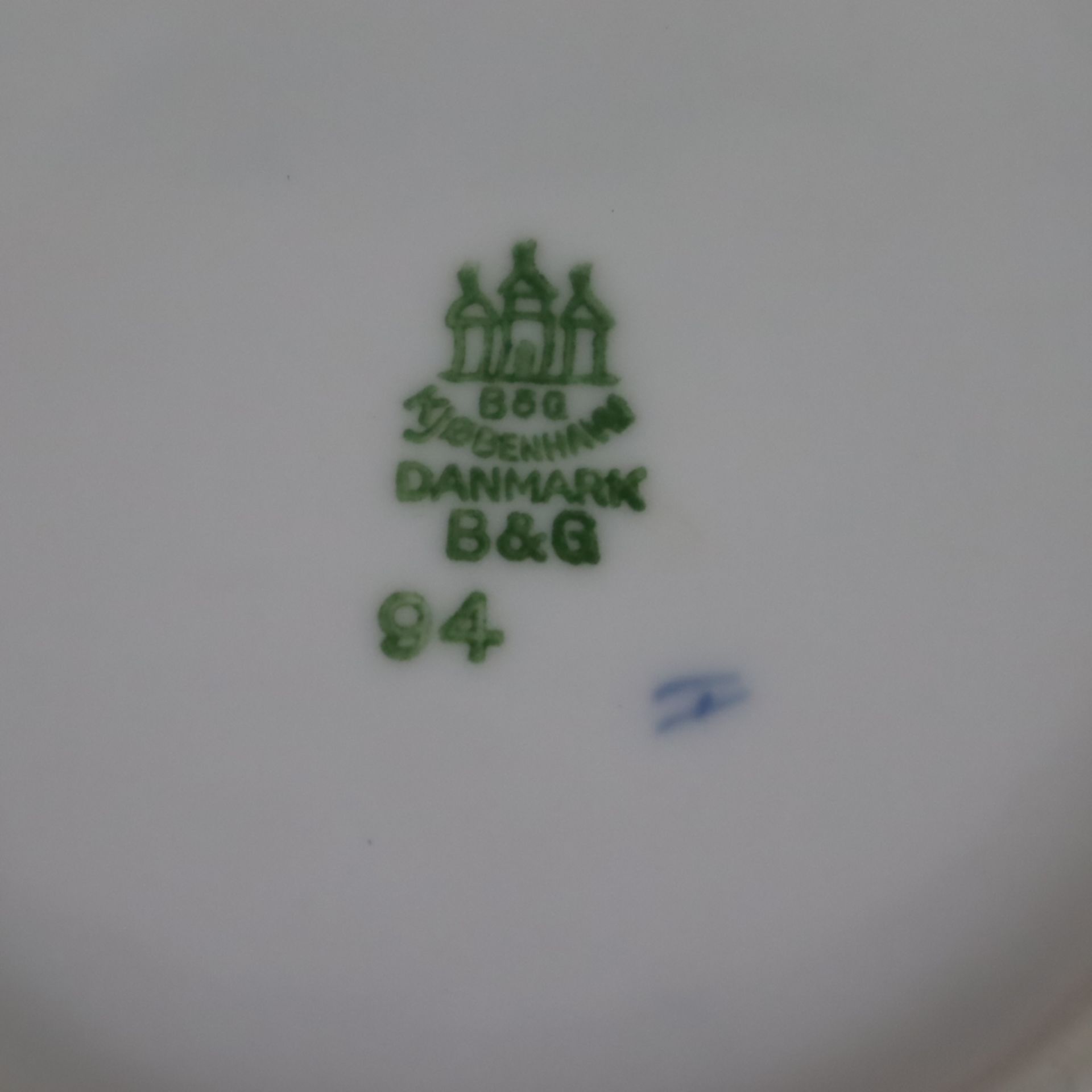 Kaffeeservice für 8 Personen - Bing&Gröndahl, um 1950, Dekor "Christrose", Weißporzellan mit unterg - Bild 9 aus 9