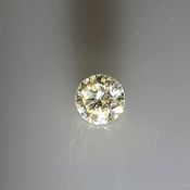 Natürlicher Diamant - lose, Brillantschliff, ca. 0,81 ct, Farbe: J, Reinheit: SI1