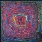 Hundertwasser, Friedensreich (1928-2000) - "Der große Weg" (1955), Farboffset- und Foliendruck, WVZ