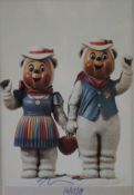 Koons, Jeff (1955 York/USA) - "Winter Bears" (1988), Farboffsetdruck, unten mittig handsigniert und