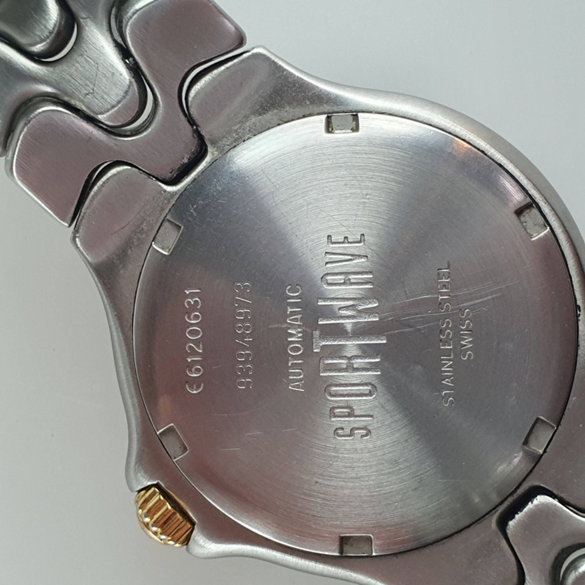 EBEL-Herrenarmbanduhr - Automatic SPORTWAVE, Gelbgold mit Stahl (750), römischer Stundenindex, zent - Image 8 of 10