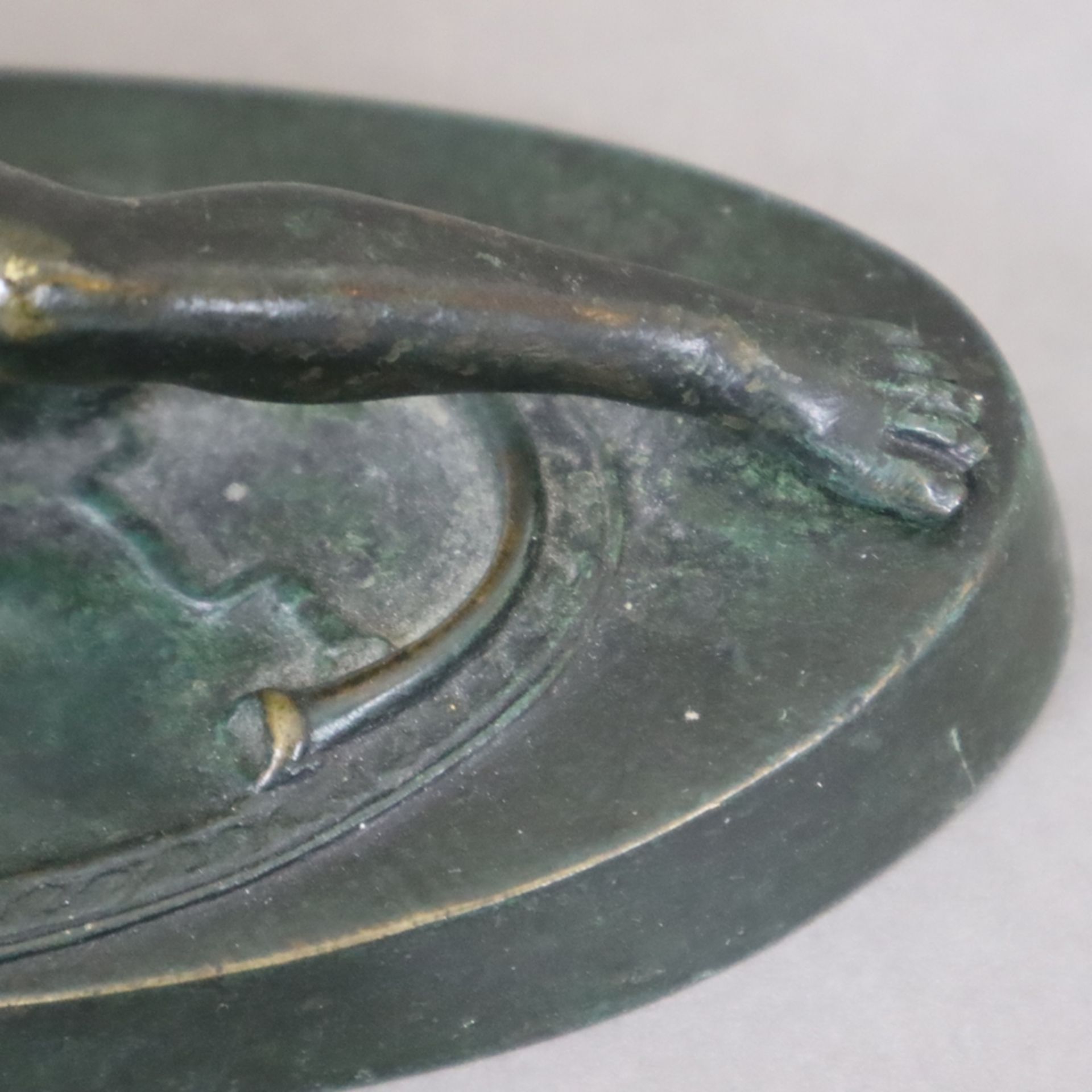 "Sterbender Gallier" - Bronze, dunkel patiniert, nach antikem Vorbild (Marmorstatue in den Kapitoli - Image 5 of 8