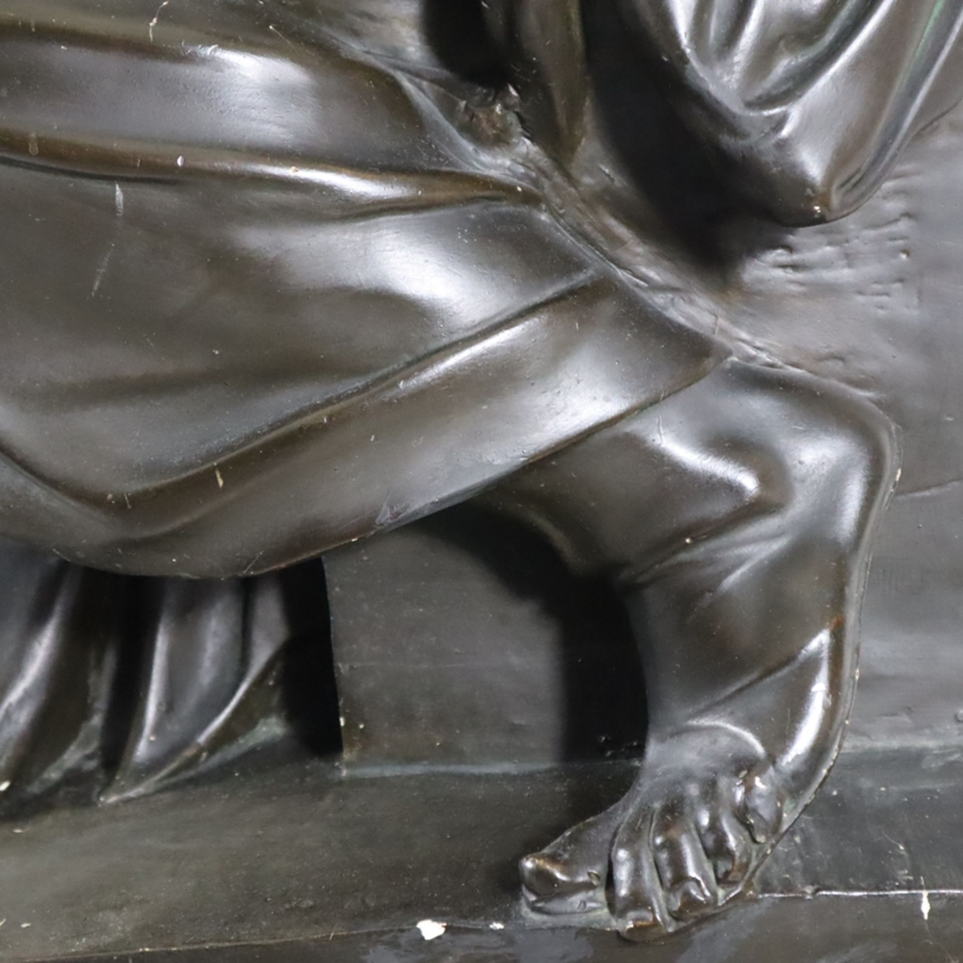 Moses von Michelangelo - Gipsausformung, bronziert, Skulptur nach Michelangelos Grabmalfigur für Pa - Image 7 of 16