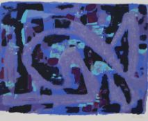 Blass, Rico (1908 Breslau -2002 Frankfurt) - Abstraktion, Farblithografie, unten rechts in Blei sig